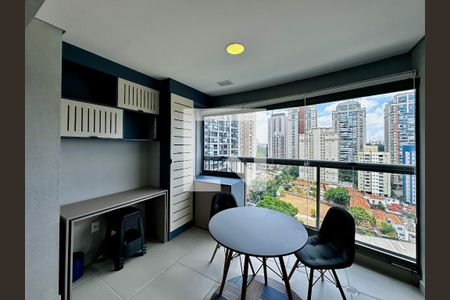 Studio para alugar com 32m², 1 quarto e sem vaga Studio para alugar com 32m², 1 quarto e sem vagaSacada