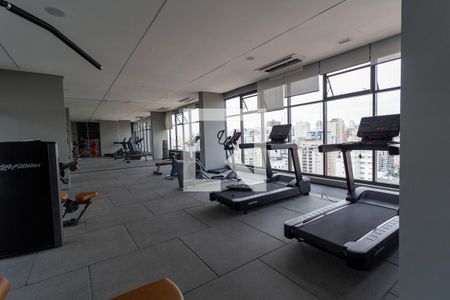 Studio para alugar com 27m², 1 quarto e sem vaga Studio para alugar com 27m², 1 quarto e sem vagaÁrea comum - Academia