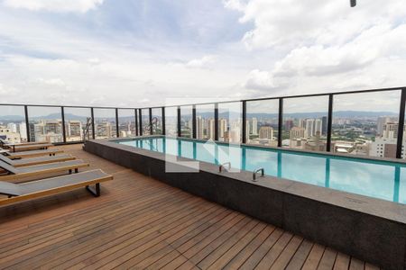 Studio para alugar com 27m², 1 quarto e sem vaga Studio para alugar com 27m², 1 quarto e sem vagaÁrea comum - Piscina