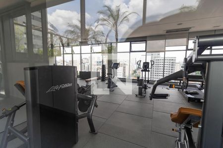 Studio para alugar com 27m², 1 quarto e sem vaga Studio para alugar com 27m², 1 quarto e sem vagaÁrea comum - Academia