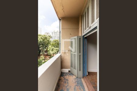 Varanda da Sala de apartamento à venda com 1 quarto, 42m² em República, São Paulo