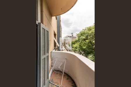 Varanda da Sala de apartamento à venda com 1 quarto, 42m² em República, São Paulo