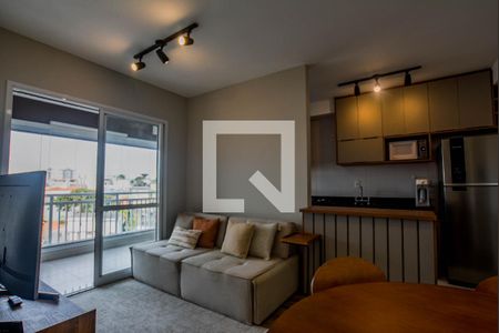 Sala de apartamento à venda com 2 quartos, 61m² em Vila Apiai, Santo André