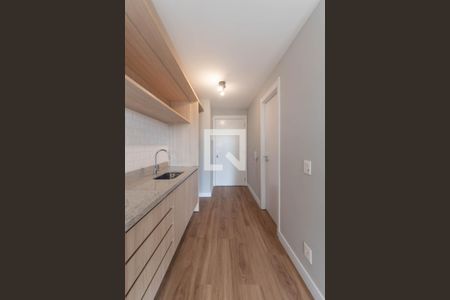 Cozinha de kitnet/studio para alugar com 1 quarto, 25m² em Campo Belo, São Paulo