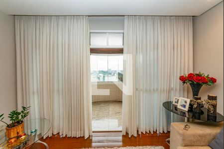 Varanda da Sala de apartamento à venda com 4 quartos, 160m² em Buritis, Belo Horizonte