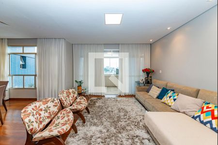 Sala de apartamento à venda com 4 quartos, 160m² em Buritis, Belo Horizonte