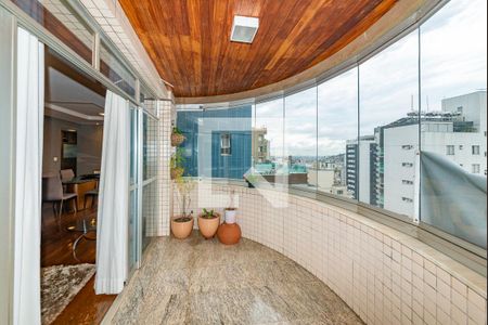 Varanda da SalaVaranda da Sala de apartamento à venda com 4 quartos, 160m² em Buritis, Belo Horizonte