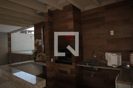 Área comum - Churrasqueira  de kitnet/studio para alugar com 1 quarto, 28m² em Norte (águas Claras), Brasília