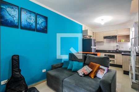 Sala de apartamento à venda com 2 quartos, 98m² em Vila Humaita, Santo André