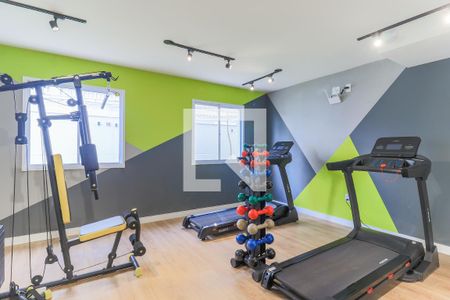 Studio para alugar com 19m², 1 quarto e sem vaga Studio para alugar com 19m², 1 quarto e sem vagaÁrea comum - Academia