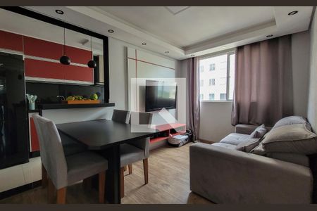 Sala de apartamento para alugar com 2 quartos, 47m² em Parque Sao Vicente, Santo André