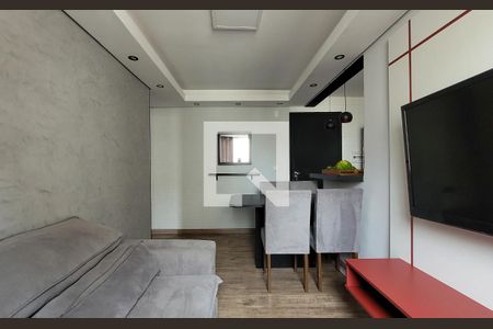 Sala de apartamento para alugar com 2 quartos, 47m² em Parque Sao Vicente, Santo André