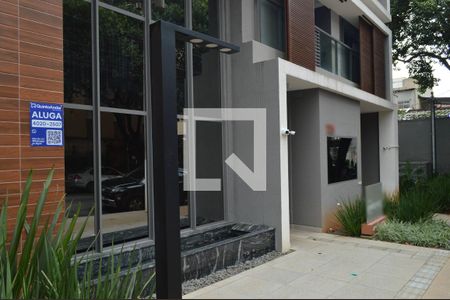 Studio para alugar com 25m², 1 quarto e sem vaga Studio para alugar com 25m², 1 quarto e sem vagaPlaquinha + Fachada