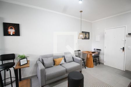 Sala de apartamento para alugar com 1 quarto, 32m² em Indianópolis, São Paulo
