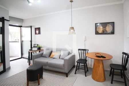 Sala de apartamento para alugar com 1 quarto, 32m² em Indianópolis, São Paulo