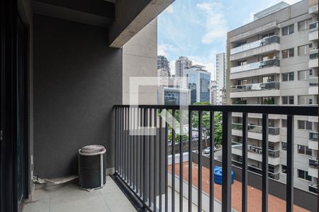 Varanda da Sala/Quarto de kitnet/studio à venda com 1 quarto, 22m² em Bela Vista, São Paulo