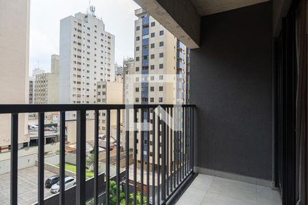 Varanda da Sala/Quarto de kitnet/studio à venda com 1 quarto, 22m² em Bela Vista, São Paulo