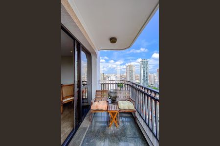 Varanda da Sala de apartamento à venda com 4 quartos, 375m² em Tatuapé, São Paulo