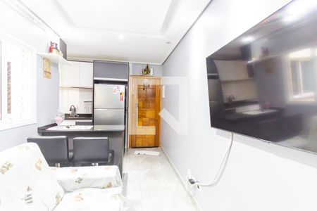 Sala de apartamento à venda com 2 quartos, 80m² em Jardim das Maravilhas, Santo André