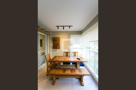 Varanda da Sala de apartamento à venda com 2 quartos, 75m² em Vila Andrade, São Paulo