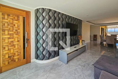 Sala de apartamento para alugar com 3 quartos, 300m² em Vila Alzira, Guarujá