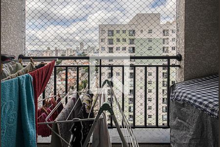 sacada e área de serviço de apartamento para alugar com 1 quarto, 32m² em Vila Moinho Velho, São Paulo