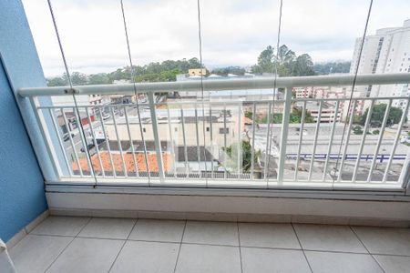 Varanda da sala  de apartamento para alugar com 2 quartos, 59m² em Conceição, Diadema