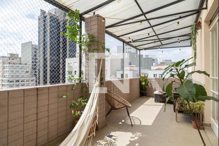 Varanda da Sala de apartamento à venda com 2 quartos, 138m² em Bela Vista, São Paulo