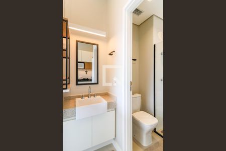 Studio para alugar com 28m², 1 quarto e sem vaga Studio para alugar com 28m², 1 quarto e sem vagaBanheiro