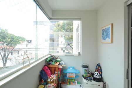 Varanda da Sala de apartamento à venda com 3 quartos, 105m² em Ouro Preto, Belo Horizonte