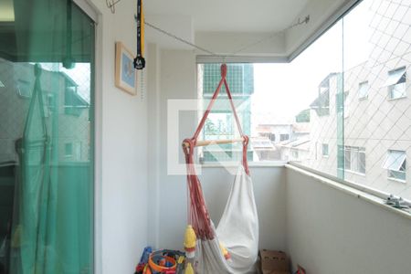 Varanda da Sala de apartamento à venda com 3 quartos, 105m² em Ouro Preto, Belo Horizonte