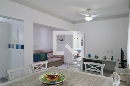 Sala de apartamento para alugar com 2 quartos, 92m² em Jardim Tres Marias, Guarujá