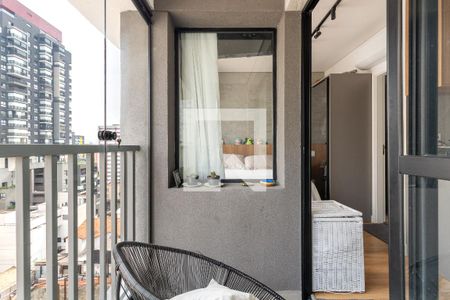 Studio à venda com 25m², 1 quarto e sem vagaVaranda