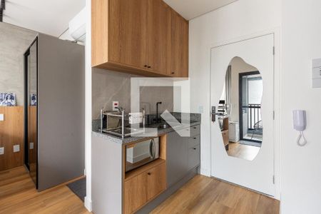 Cozinha de kitnet/studio à venda com 1 quarto, 25m² em Pinheiros, São Paulo