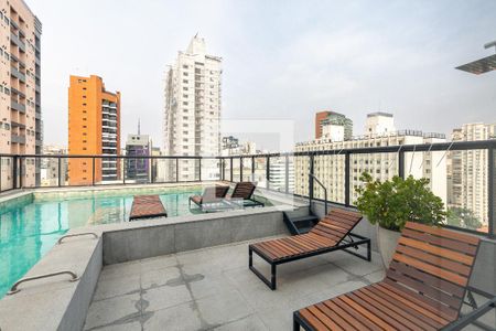 Studio à venda com 25m², 1 quarto e sem vagaPiscina