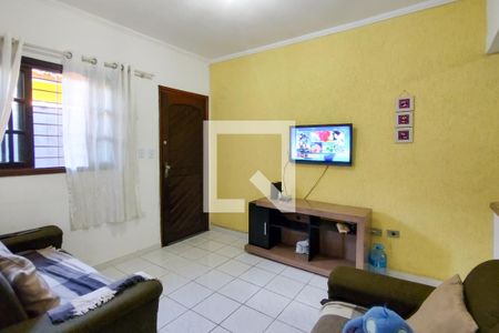 Sala de casa de condomínio para alugar com 1 quarto, 100m² em Cidade Ocian, Praia Grande
