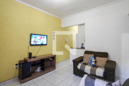 Sala de casa de condomínio para alugar com 1 quarto, 100m² em Cidade Ocian, Praia Grande