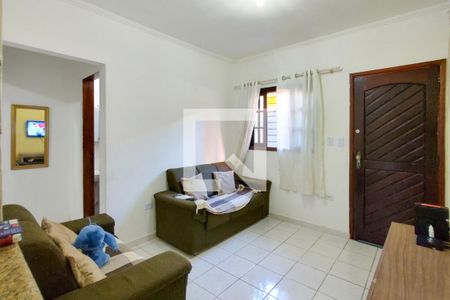 Sala de casa de condomínio para alugar com 1 quarto, 100m² em Cidade Ocian, Praia Grande