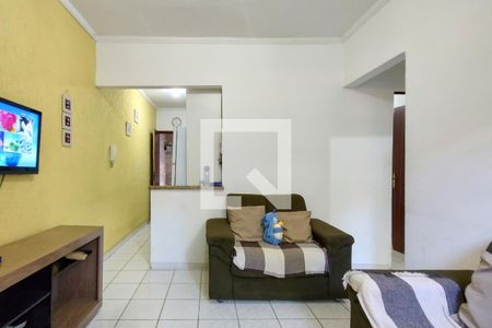 Sala de casa de condomínio para alugar com 1 quarto, 100m² em Cidade Ocian, Praia Grande
