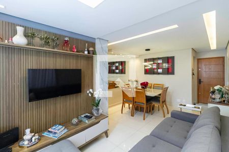 Sala  de apartamento à venda com 3 quartos, 75m² em Castelo, Belo Horizonte