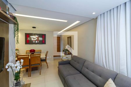 Sala  de apartamento à venda com 3 quartos, 75m² em Castelo, Belo Horizonte