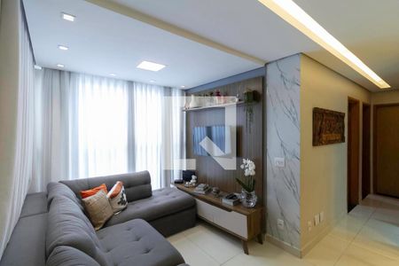 Sala  de apartamento à venda com 3 quartos, 75m² em Castelo, Belo Horizonte