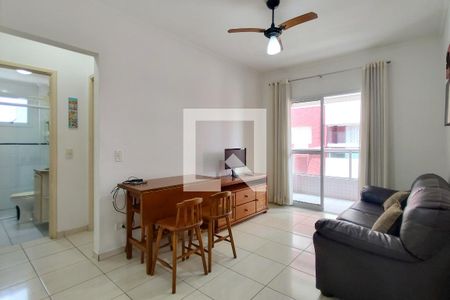 Sala de apartamento para alugar com 2 quartos, 60m² em Canto do Forte, Praia Grande