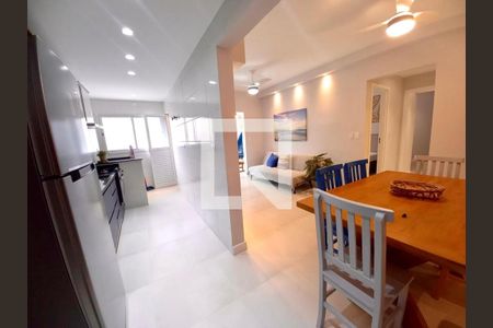 Sala de apartamento para alugar com 2 quartos, 74m² em Boqueirão, Praia Grande
