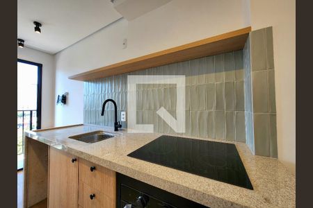 Sala/Cozinha de apartamento à venda com 1 quarto, 27m² em Vila Olímpia, São Paulo