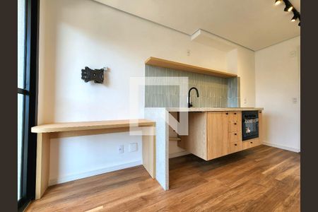 Sala/Cozinha de apartamento à venda com 1 quarto, 27m² em Vila Olímpia, São Paulo