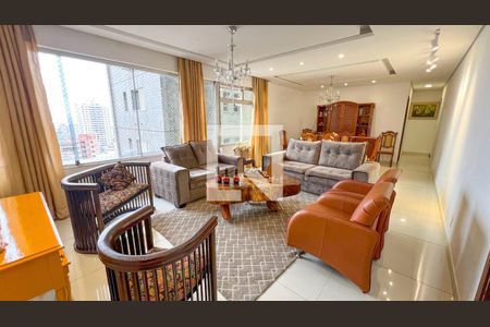 Sala de apartamento à venda com 5 quartos, 210m² em Santo Antônio, Belo Horizonte