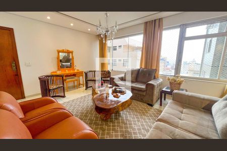 Sala de apartamento à venda com 5 quartos, 210m² em Santo Antônio, Belo Horizonte