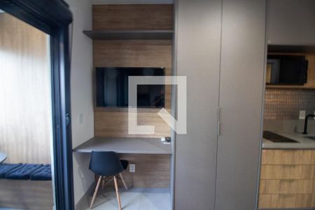 Sala / Quarto - Studio de kitnet/studio para alugar com 1 quarto, 29m² em Campo Belo, São Paulo
