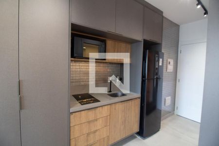 Cozinha de kitnet/studio para alugar com 1 quarto, 29m² em Campo Belo, São Paulo